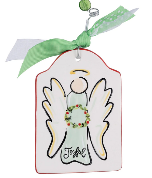 Joyful Angel Flat Christmas Ornament Joyful Angel Flat Christmas Ornament