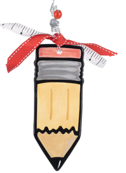 Pencil Flat Ornament Personalized Teacher Ornament Pencil Flat Ornament Personalized Teacher Ornament