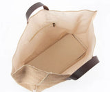 Natural Fiber & Leather Tote