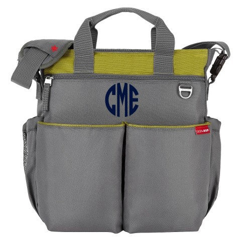 Monogrammed Diaper Bags Skip Hop Charcoal Lime Comes with 1 Free Burp Cloth Monogrammed Diaper Bags Skip Hop Charcoal Lime Comes with 1 Free Burp Cloth