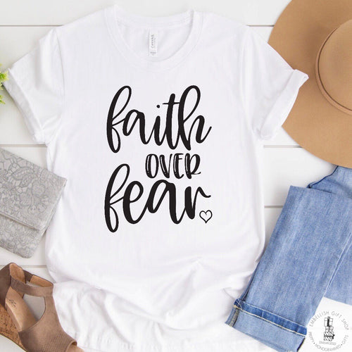 Graphic Tee Shirt Faith Over Fear Graphic Tee Shirt Faith Over Fear