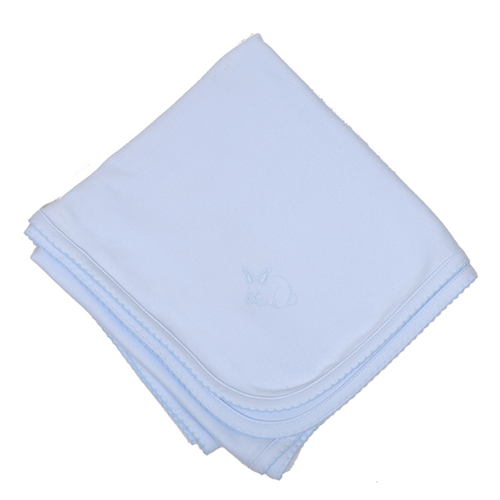 Personalized Blue Bunny Blanket Personalized Blue Bunny Blanket