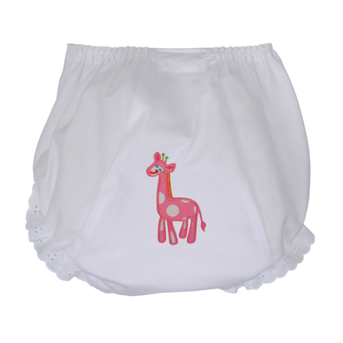 Personalized Pink Jolly Giraffe Bloomers 3/6 Months