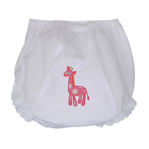Personalized Pink Jolly Giraffe Bloomers 3/6 Months Personalized Pink Jolly Giraffe Bloomers 3/6 Months