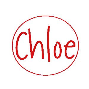Monogrammed Decal- Circle Retro Name Monogrammed Decal- Circle Retro Name