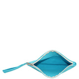 Interior View Clutch Turquoise