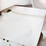 Brass Grommet Canvas Tote Three Colors Pocket View