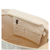 Pocket Detail Canvas Flight Bag Choose Color
