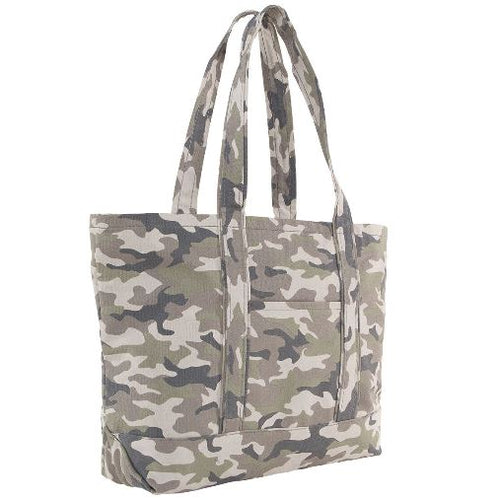 All Camo Medium Boat Totes Light Camo Side View All Camo Medium Boat Totes Light Camo Side View