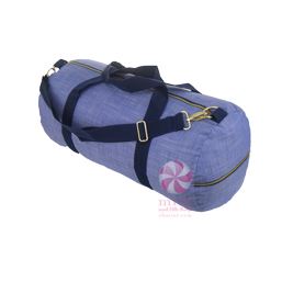 Weekender Duffel-Choose Style Navy Chambray Brass Weekender Duffel-Choose Style Navy Chambray Brass