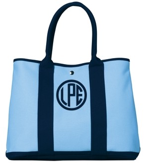 Monogrammed Tote Bag Navy Preppy Tote