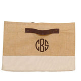 Jute Tub Storage Bin Two Colors Natural Trim