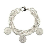 Preston Family Three Small Charms Silver Bracelet