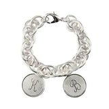 Preston Family Two Medium Charms Silver Bracelet
