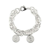 Preston Family Two Small Charms Silver Bracelet