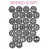 Rimmed Script Font