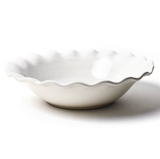 Signature White Ruffle 11inch Best Bowl Side View