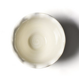 Signature White Ruffle Bowl Inside
