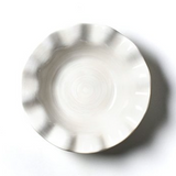 Signature White Ruffle Flare Small Bowl