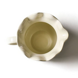 Signature White Ruffle Pitcher Inside