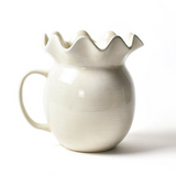 Signature White Ruffle Pitcher