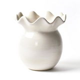Signature White Ruffle Vase
