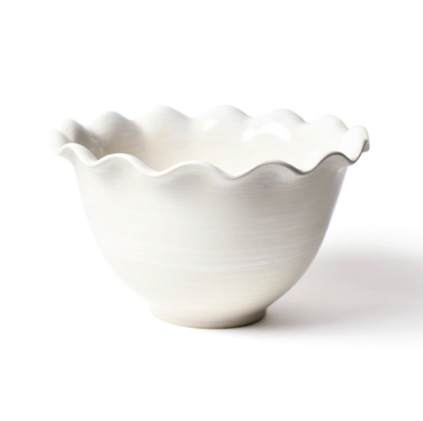 Signature White Ruffle 9inch Bowl Signature White Ruffle 9inch Bowl