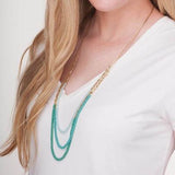 Stella Maris Necklace Green on Model