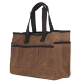 Side View Waxed Canvas Utility Tote Choose Color