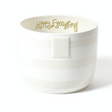 White Stripe Mini Bowl