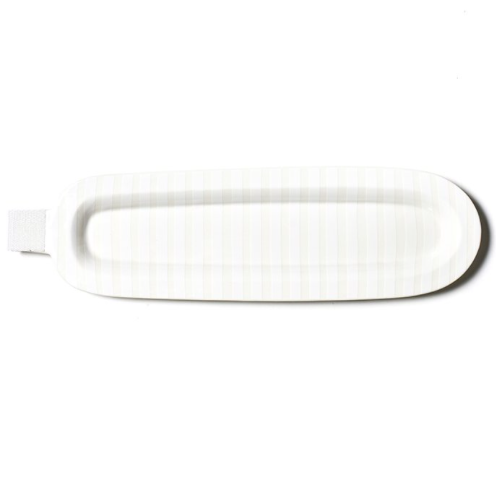 White Stripe Skinny Oval Platter White Stripe Skinny Oval Platter