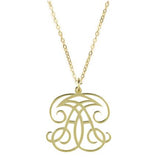 Woven Cutout Metal Necklace Gold