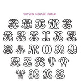 woven single initial font