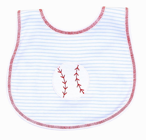 Personalized Baseball Applique Bib Personalized Baseball Applique Bib