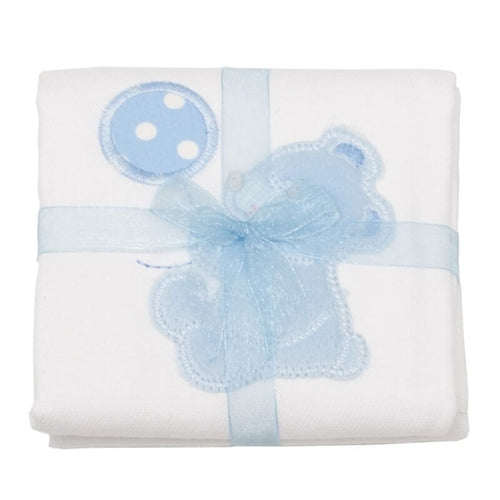 Blue Bear Appliqued Burp Blue Bear Appliqued Burp