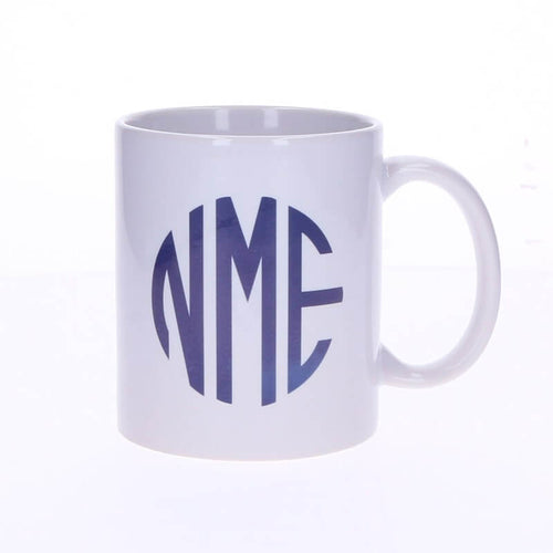 Coffee Mug-Circle Monogram Coffee Mug-Circle Monogram