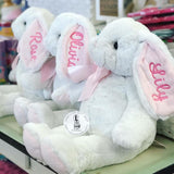Personalized Bunny  Blue Or Pink