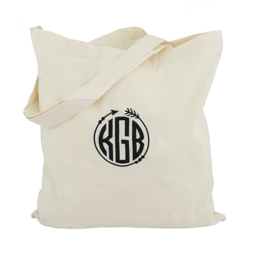 Natural Personalized Canvas Tote Natural Personalized Canvas Tote