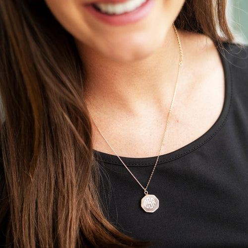 Personalized Gold Jane Necklace Personalized Gold Jane Necklace