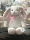 Personalized Bunny  Blue Or Pink