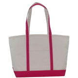 Heavy 24 oz Large Boat Tote Hot Pink