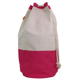 Closed Side View Laundry Duffel Choose Color Hot Pink
