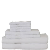 Luxury 8 Piece Cotton Towel Set White