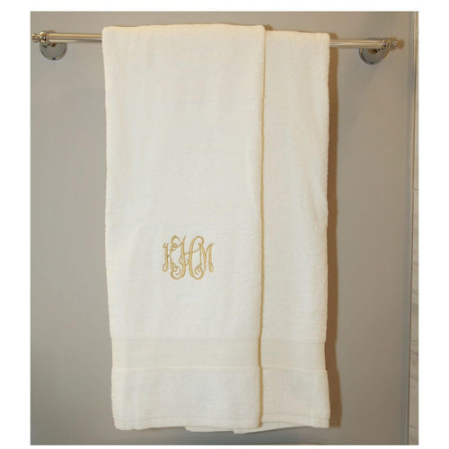 Luxury Cotton Bath Towels Set of 2 Choose Color Ivory Luxury Cotton Bath Towels Set of 2 Choose Color Ivory