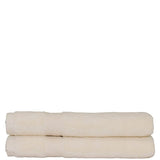 Luxury Cotton Bath Towels Set of 2 Ivory