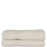 Luxury Cotton Bath Towels Set of 2 White
