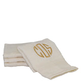 Luxury Cotton Face Towels Set of 4 Choose Color Ivory