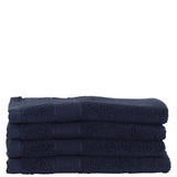 Luxury Cotton Face Towels Set of 4 Navy