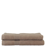 Luxury Cotton Hand Towels Set of 2 Taupe