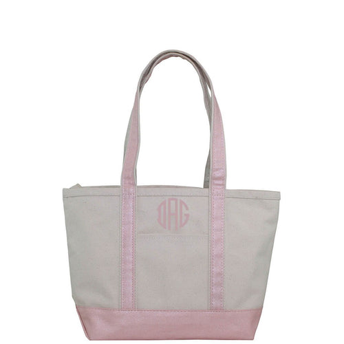 Metallics Medium Boat Tote Choose Color Rose Gold